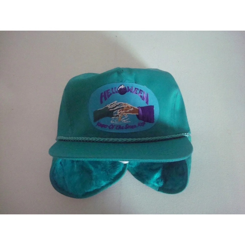 HELLOWEEN 90S ZIPPER  HAT CAP VINTAGE‎ DEADSTOCK A1